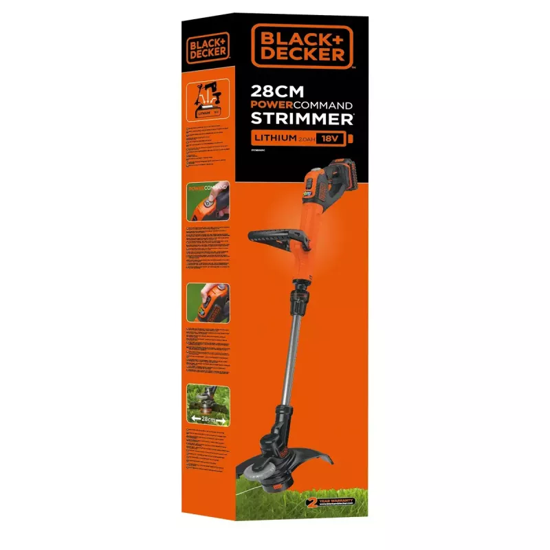 Bosmaaier grastrimmer Black & Decker STC1820CM-QW