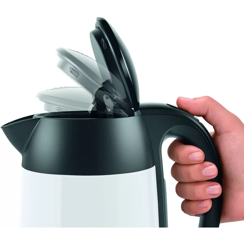 Bosch TWK3P421 elektrische waterkoker 1,7 L 2400 W zwart, wit