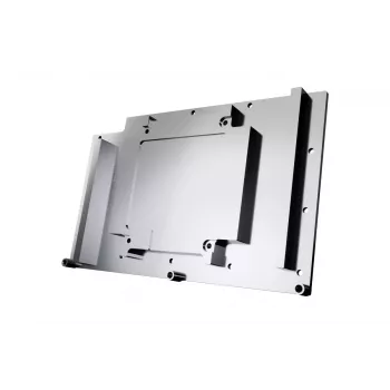 Backplate Alphacool 10248 aluminium chroom koper zwart 124 mm