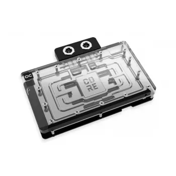 Backplate Alphacool 10248 aluminium chroom koper zwart 124 mm