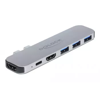 Dockingstation DeLOCK dockingstation voor MacBook dual HDMI 4K PD hub