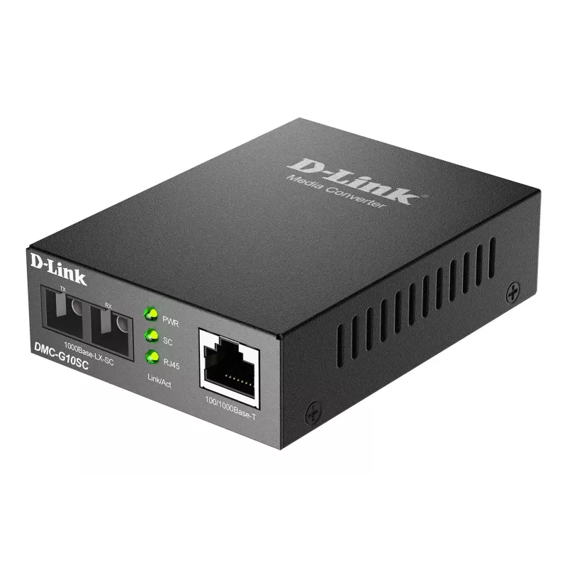 Mediaconverter D-Link DMC-G10SC/E 100/1000BaseT naar 1000BaseLX SC glasvezel