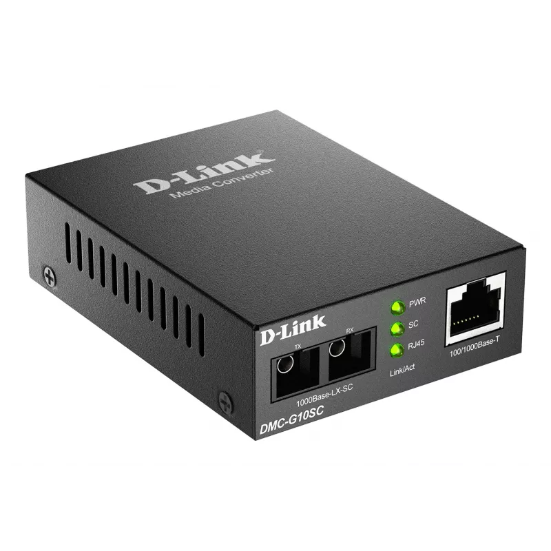 Mediaconverter D-Link DMC-G10SC/E 100/1000BaseT naar 1000BaseLX SC glasvezel