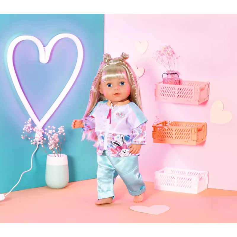 Poppenkledingset Zapf Creation BABY born Casual Outfit Aqua 3 jaar