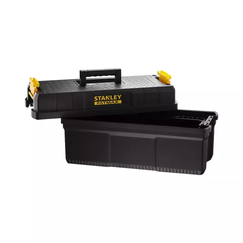 Stanley FatMax FMST81083-1 gereedschapskist met opstap, kunststof, 30 kg draagvermogen, zwart/geel