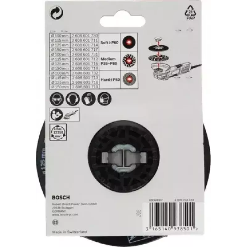 Bosch 2 608 601 711 accessoire voor haakse slijper steunschijf