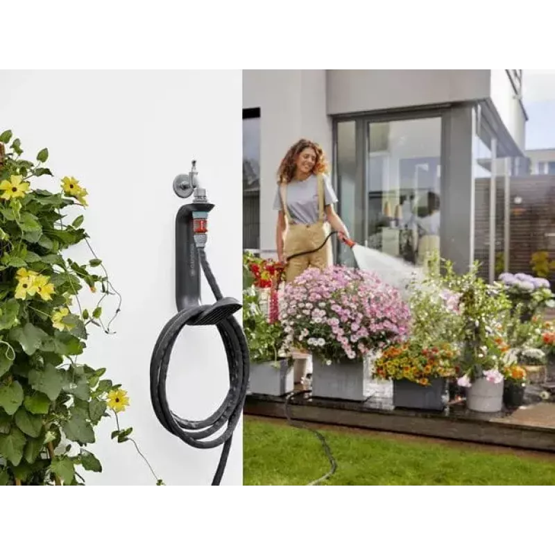 Gardena Liano TapFix slangenhouder 18590-20, zwart