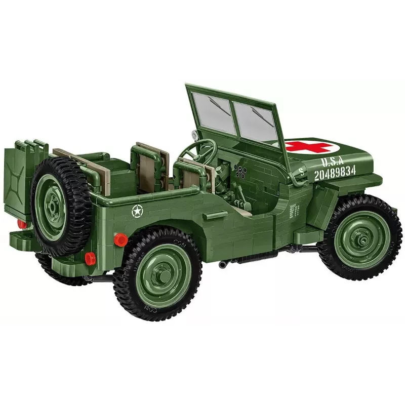 Cobi COBI-2806 Willys MB Medical bouwset, 1131 stuks, serie Historical Collection, kunststof, 10+