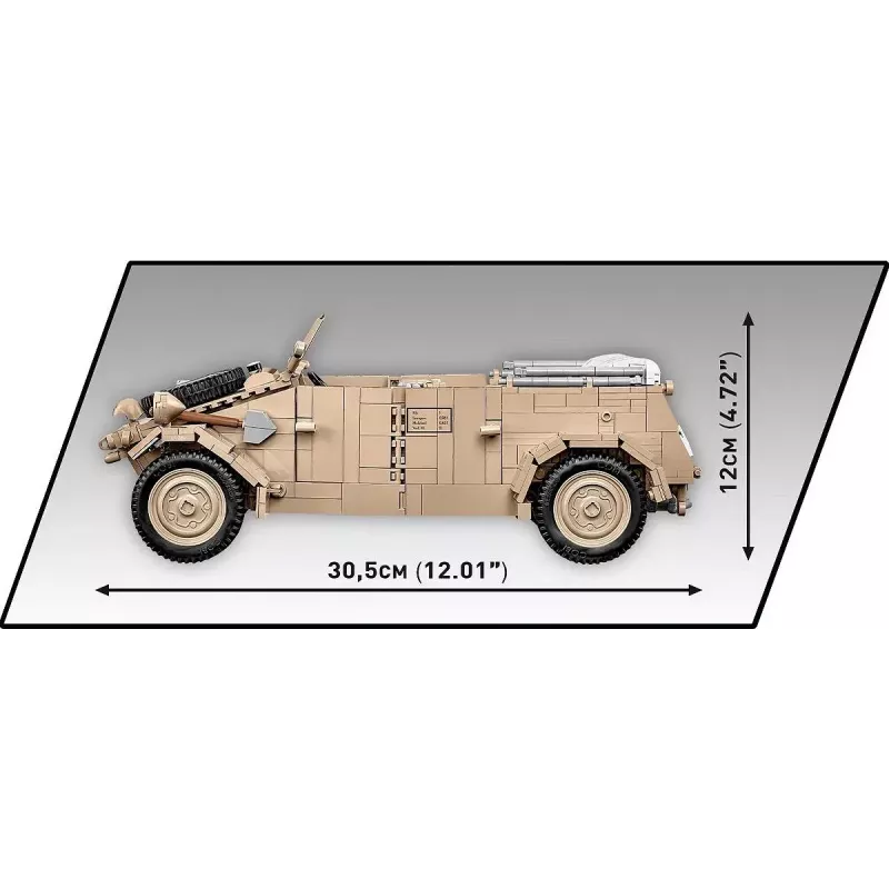 Cobi COBI-2803 Kübelwagen Typ 82 bouwset, 1326 stuks, serie Historical Collection, kunststof, 10+