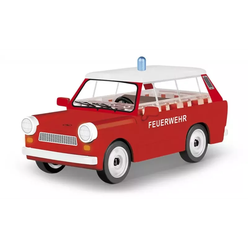 Bouwset Cobi Trabant 601 Universal Brandweer Set Model 24555, Klemmbaustein-bouwpakket