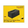 Delock - HDD-dockingstation bays: 1 - SATA 6Gb/s - USB 3.1 (Gen 2) - Zwart (63958)