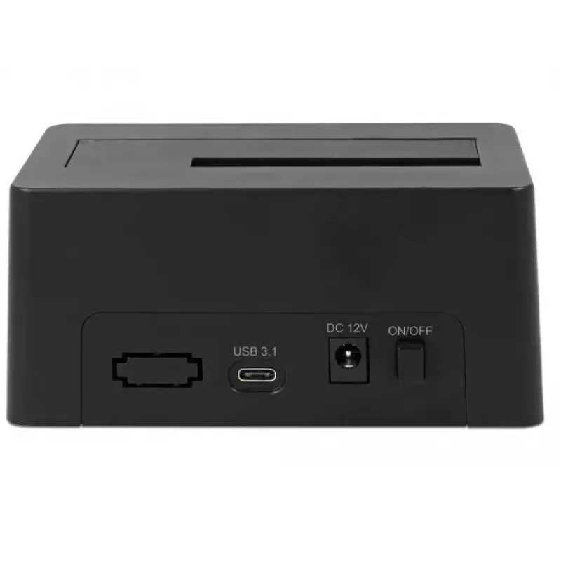 Delock - HDD-dockingstation bays: 1 - SATA 6Gb/s - USB 3.1 (Gen 2) - Zwart (63958)