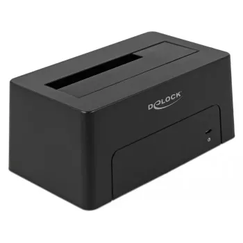 Delock - HDD-dockingstation bays: 1 - SATA 6Gb/s - USB 3.1 (Gen 2) - Zwart (63958)
