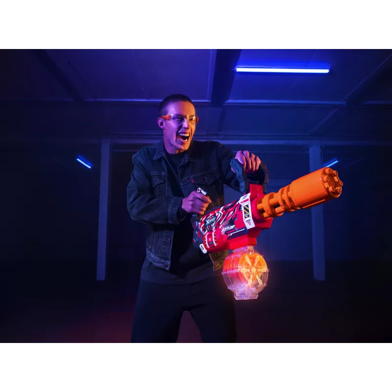 Gel Blaster Zuru XSHOT Hyper Gel Gatling Blaster – gemotoriseerde speelgoedblaster met roterende loop