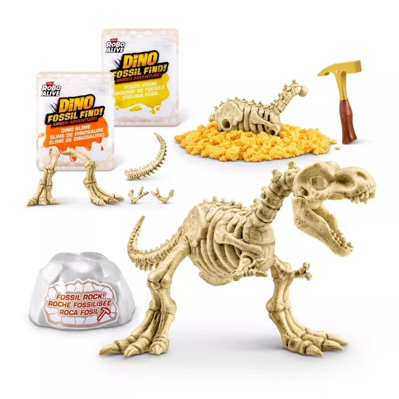 Robo Alive Fossil Find Amber Adventure, 5 jaar, vanillekleur, kunststof