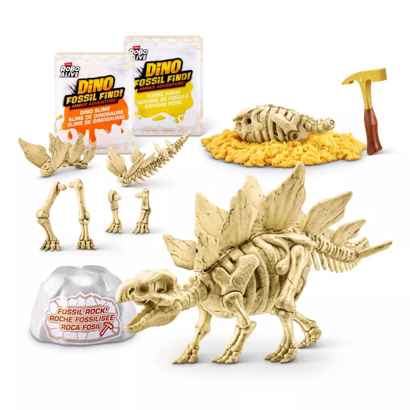 Robo Alive Fossil Find Amber Adventure, 5 jaar, vanillekleur, kunststof