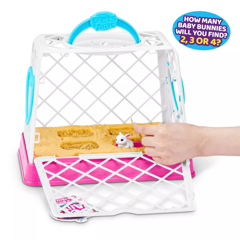 Knuffel Zuru Mama Bunny & Baby Surprise, interactief knuffelduo, assorti