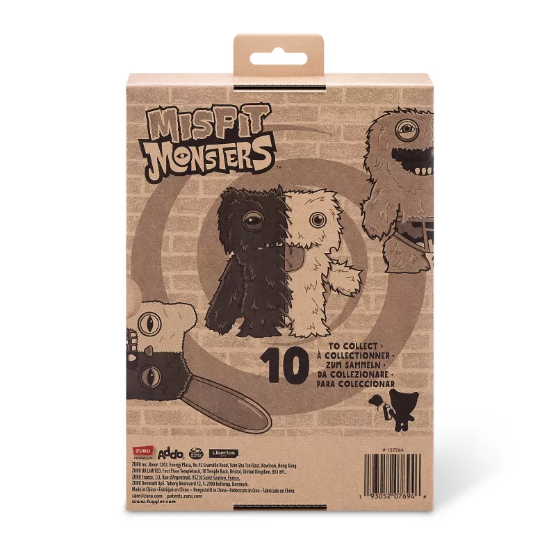 Knuffel Zuru Fuggler Misfit Monsters 9 inch — assorti knuffelfiguur, enkel stuk