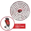 Einhell REDAXXO 36/25 accu-messenhakselaar voor de tuin, 36 V (2x18 V), max. takdikte 25 mm, solo zonder accu en lader, rood/zwart