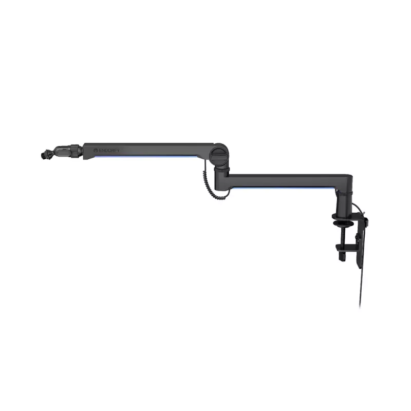 ENDORFY Broadcast Low Profile RGB Boom Arm EY0A010 microfoonarm, bureaubevestiging, tot 2 kg, zwart