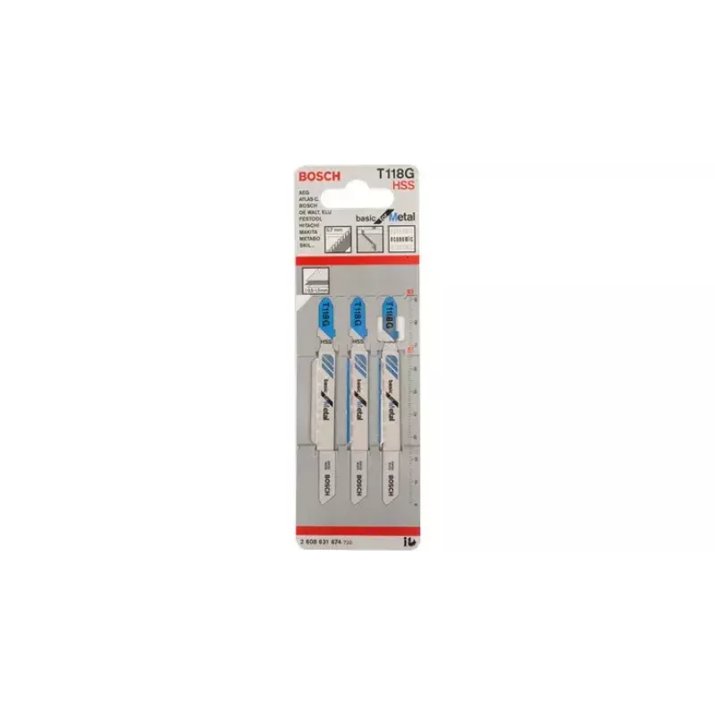 Decoupeerzaagbladen Bosch T 118 G Basic for Metal 2608631674