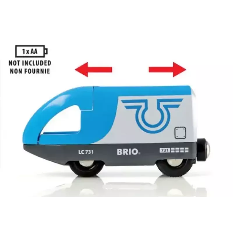 Speelgoed voertuigrails accessoire BRIO 33506 — 3-delig, meerkleurig, AAA-batterij