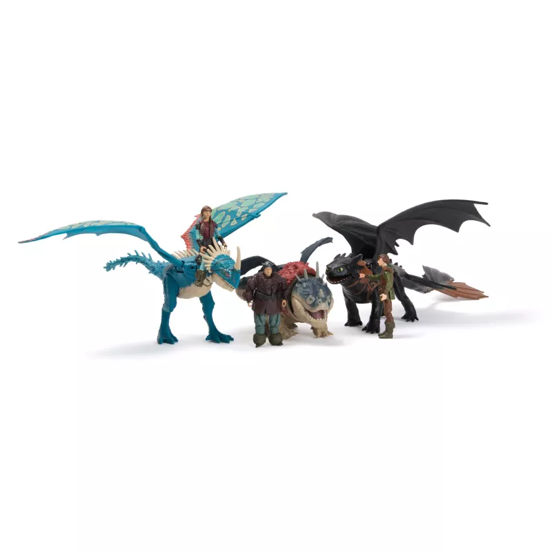 Actiefigurenset Spinmaster – DreamWorks Dragons: Gronckle & Fishlegs, veelkleurig, vanaf 4 jaar
