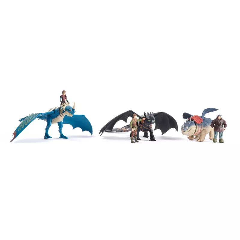 Actiefigurenset Spinmaster – DreamWorks Dragons: Gronckle & Fishlegs, veelkleurig, vanaf 4 jaar