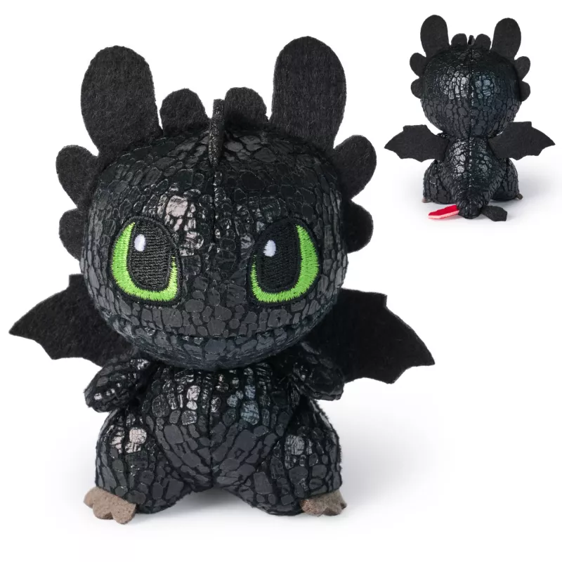 Pluche verzameldraakfiguur Spin Master How to Train Your Dragon – totem-design, zachte figuur, geassorteerde varianten