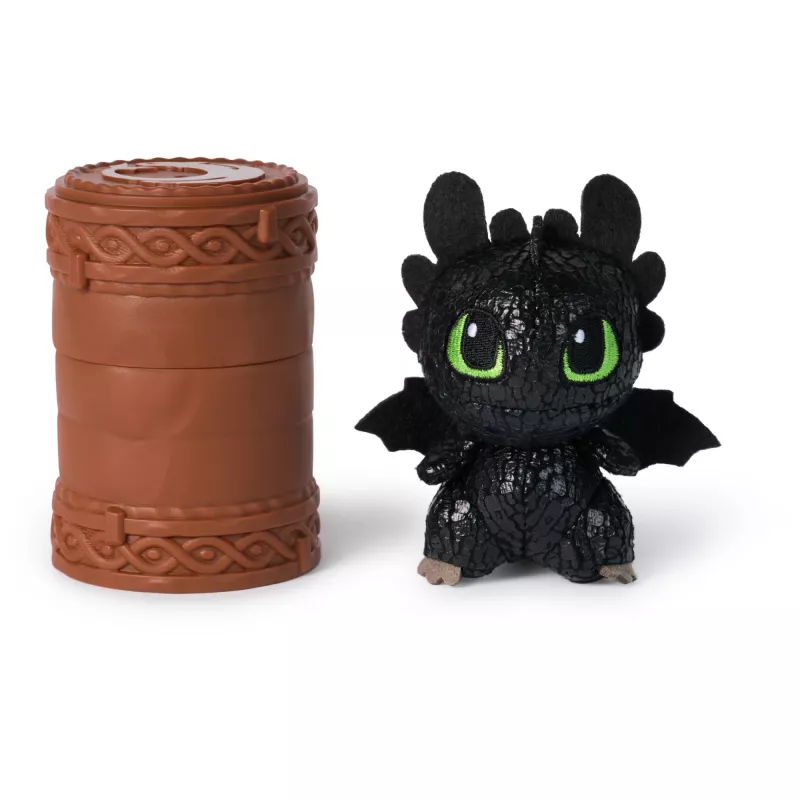 Pluche verzameldraakfiguur Spin Master How to Train Your Dragon – totem-design, zachte figuur, geassorteerde varianten