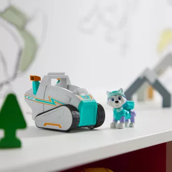 Voertuig Spinmaster PAW Patrol Everests sneeuwploeg – kunststof, voor kinderen vanaf 3 jaar, turquoise/wit
