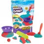 Kinetische zandset voor kinderen Spinmaster Mold n’ Flow 1,5 lb rood & turquoise met 3 gereedschappen (vanaf 3 jaar)