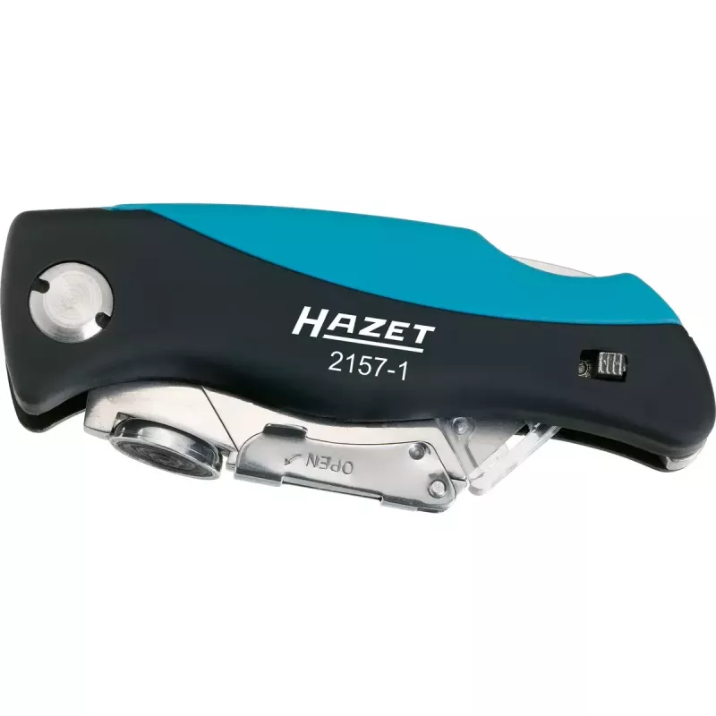 Klapmes met vergrendeling HAZET 2157-1 zwart blauw