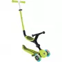 Step GLOBBER Go-Up Active Lights — in hoogte verstelbaar, LED-lichten, limoen