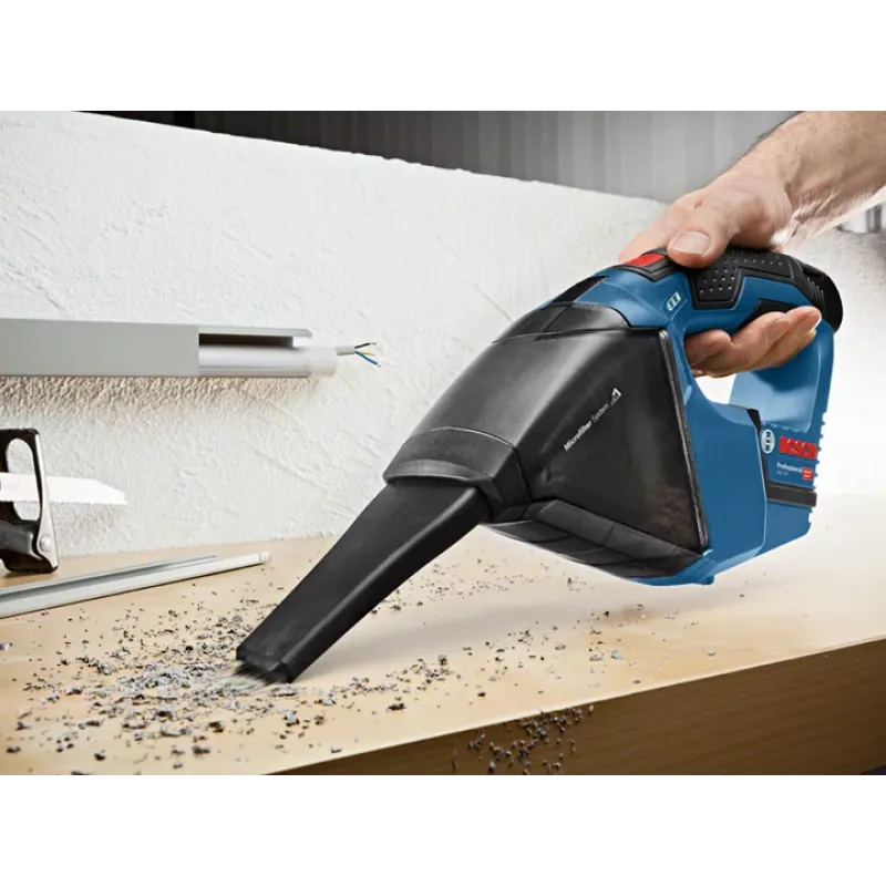 Bosch GAS 12V handstofzuiger zwart, blauw zakloos