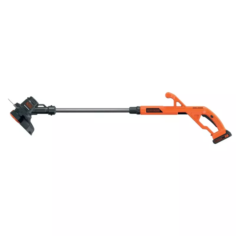 Black & Decker ST182320-QW accu-grastrimmer, 18 V, 2,0 Ah Li-ion, 25 cm maaibreedte, incl. accu en oplader, oranje/zwart