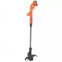 Black & Decker ST182320-QW accu-grastrimmer, 18 V, 2,0 Ah Li-ion, 25 cm maaibreedte, incl. accu en oplader, oranje/zwart