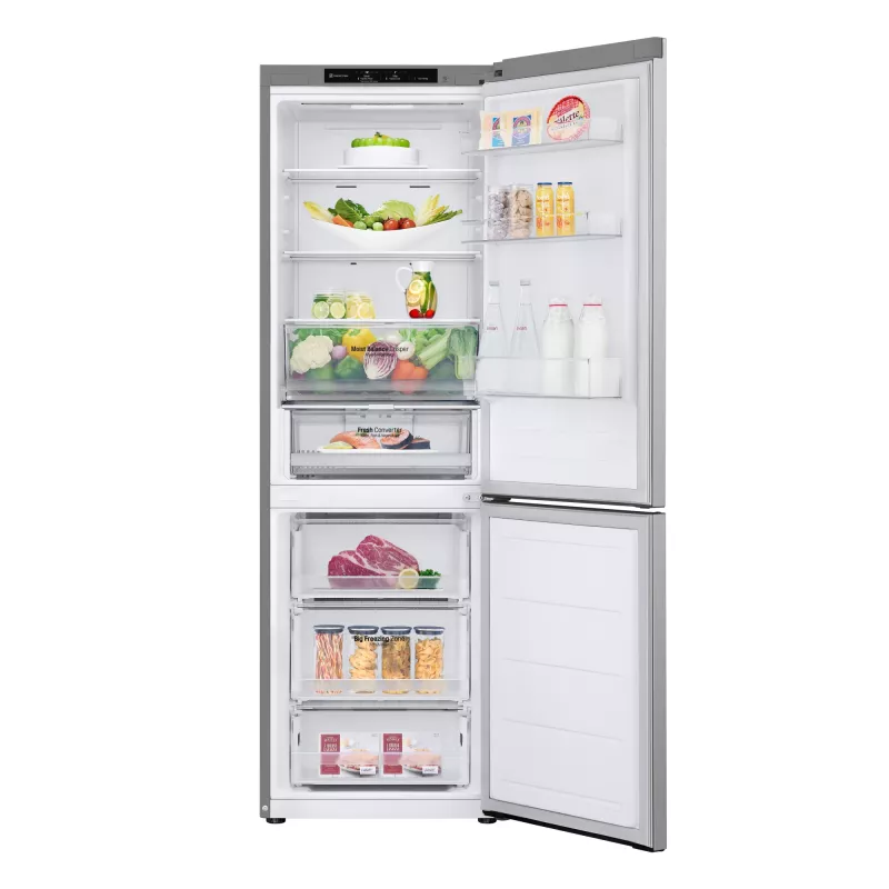LG GBV3100CPY.APYQEUR koel-vriescombinatie vrijstaand 344 L zilver