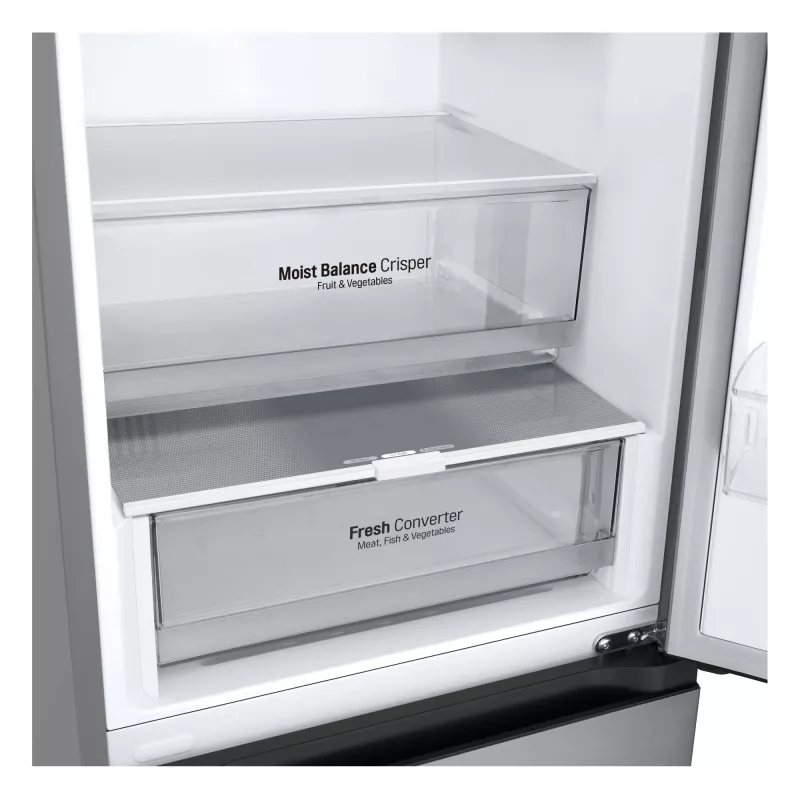 LG GBV3100CPY.APYQEUR koel-vriescombinatie vrijstaand 344 L zilver