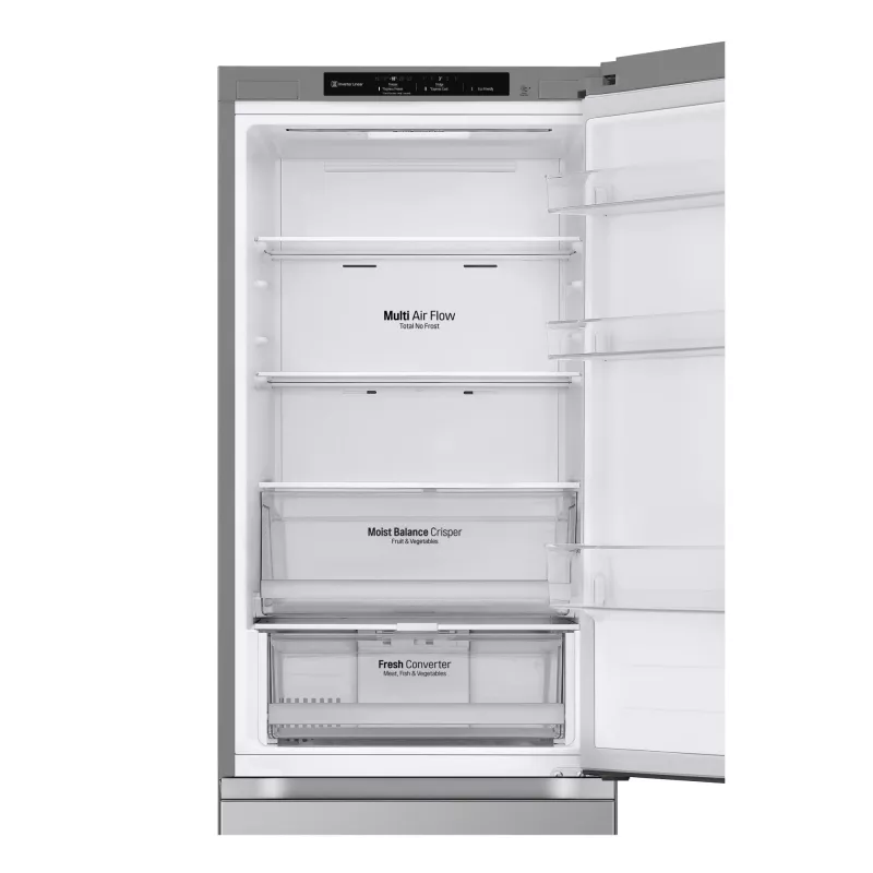 LG GBV3100CPY.APYQEUR koel-vriescombinatie vrijstaand 344 L zilver