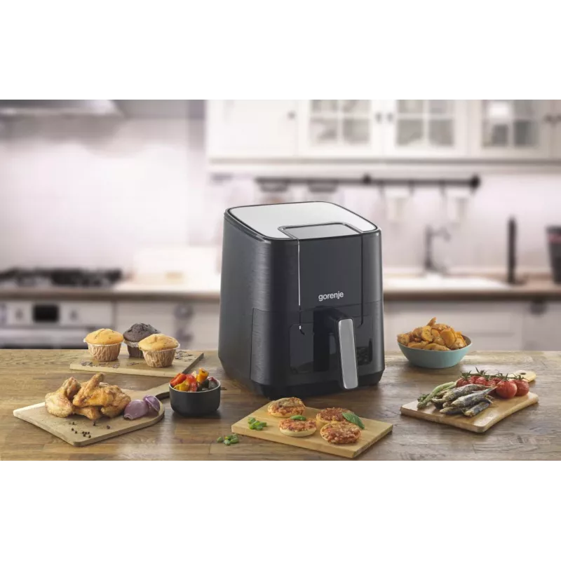 Gorenje AF1350DWB enkel 5,4 L losstaand apparaat 1350 W heteluchtfriteuse zwart