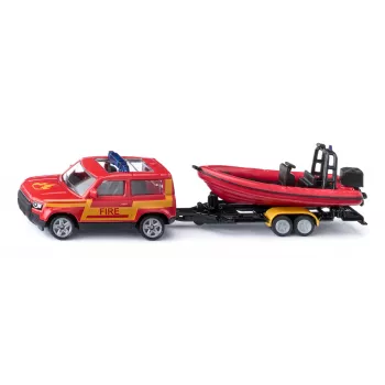 Siku Land Rover Defender met boot SUV-model voorgemonteerd
