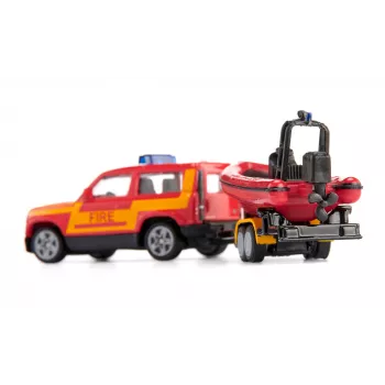 Siku Land Rover Defender met boot SUV-model voorgemonteerd