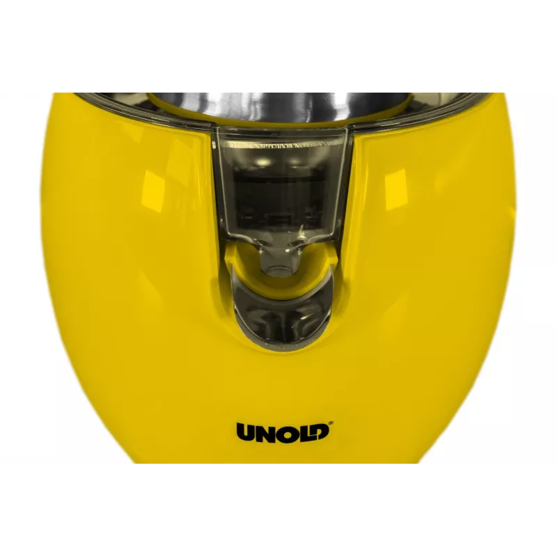 Unold 78132 Power Juicy elektrische citruspers, 300 W, druppelstop, automatische start/stop, geel/roestvrij staal