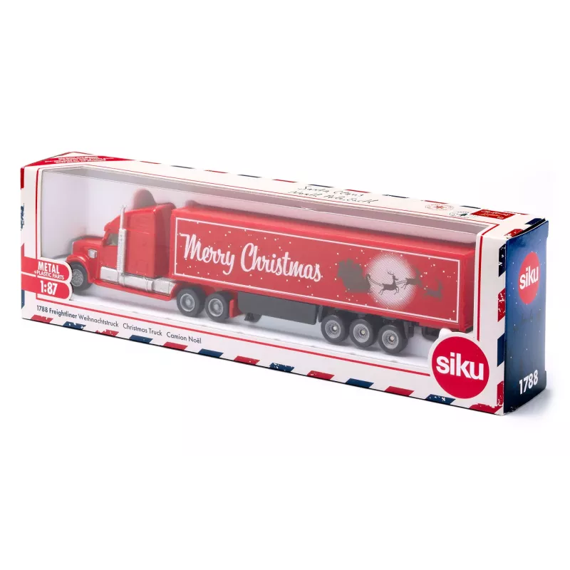Siku Super Freightliner kerstvrachtwagen, rood