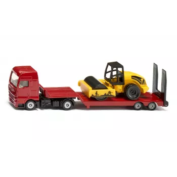 Siku MAN vrachtwagen met wals, vrachtwagen/aanhanger model, 1:87, MAN, jongen/meisje, metaal, kunststof, rood, geel