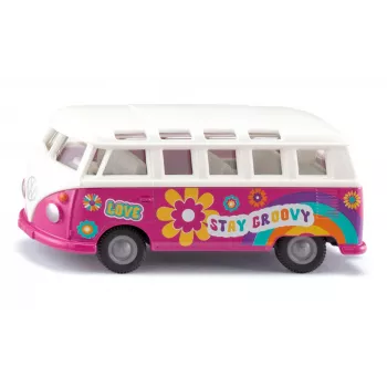 Siku VW T1 Samba busmodel voorgemonteerd 1:50
