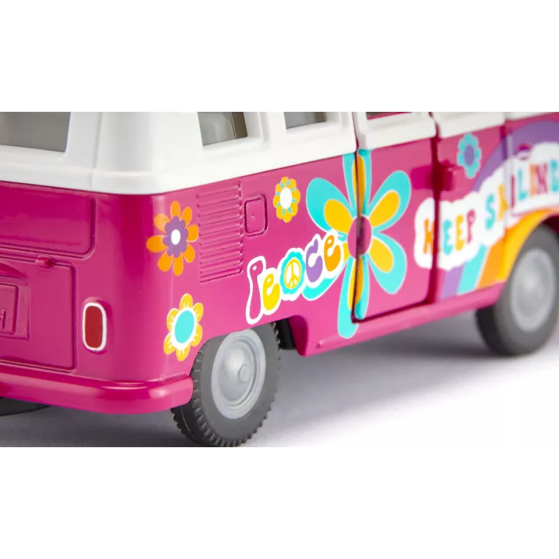 Siku VW T1 Samba busmodel voorgemonteerd 1:50