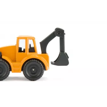 Siku MAN vrachtwagen met graaflaadmachine, vrachtwagen-/aanhangermodel, 1:87, MAN, jongen/meisje, metaal, kunststof, blauw, geel