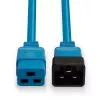 Lindy 30120 IEC 60320 C19 naar C20 stroomverlengkabel, 1 m, 16 A, gegoten, blauw